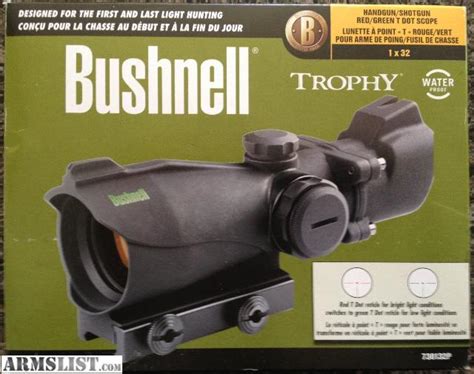 Armslist For Sale Bushnell Trophy Red Green Dot Scope Optics