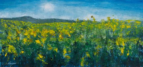 Sunflower Fields Forever By Hyatt Moore Painter