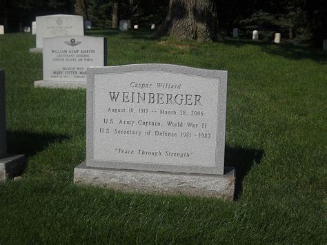 Casper Weinberger Headstones Famous Graves Grave Marker