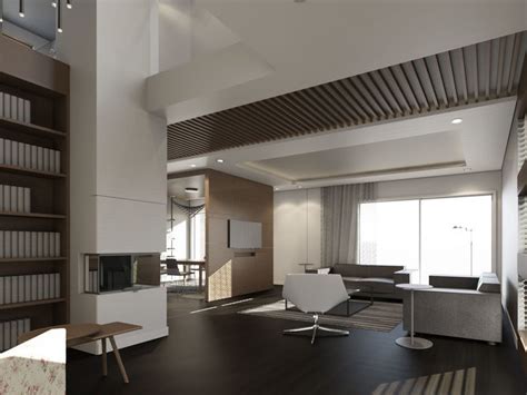 Contemporary Interior Design Rendered With Revit 3d Model Cgtrader