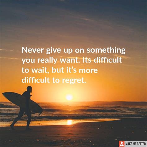 Never Give Up Never Give Up On Something You Really Want Its