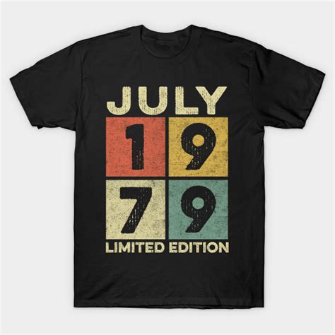 43 Year Old 43rd Birthday Design For July 1979 Born Limited Edition
