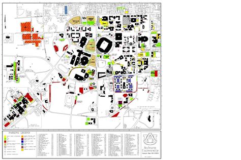 Auburn University Auburn Campus Map