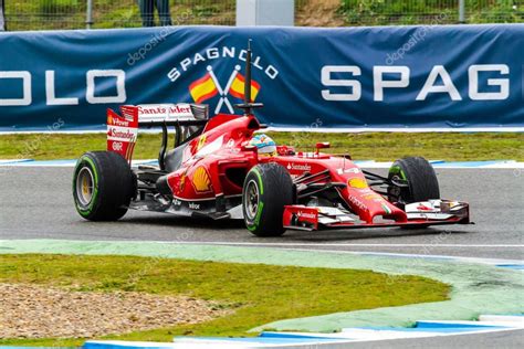Ferrari has retained its pullrod front. Team Scuderia Ferrari F1, Fernando Alonso, 2014 - Stock Photo , #Sponsored, #Ferrari, #Team, # ...