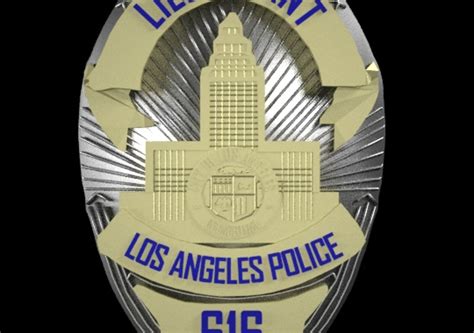 3d Printable Lapd Badge With Stl File Cgtrader