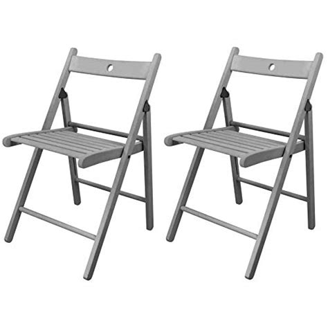 The cosco vinyl is one of the best folding chairs offering you attractive designs and durability. Harbour Housewares Wooden Folding Chairs - Grey Wood ...