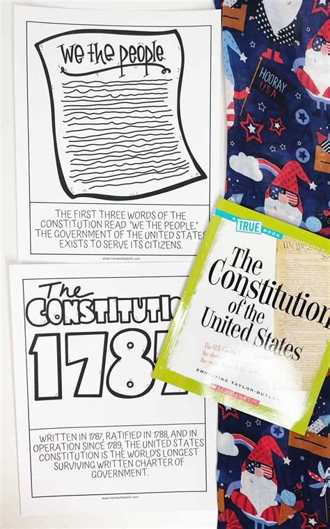 10 Free Constitution Coloring Pages Homeschool Of 1