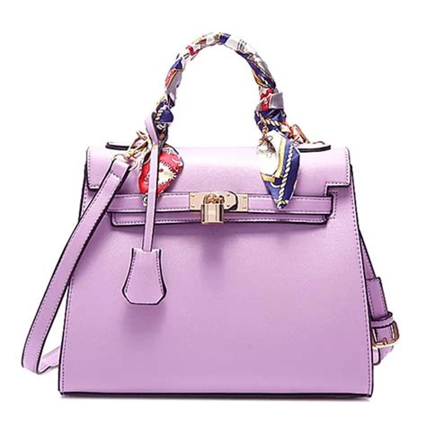 Luxury Handbags Women Bags Designer Handbag With Scarf Lock Shoulder