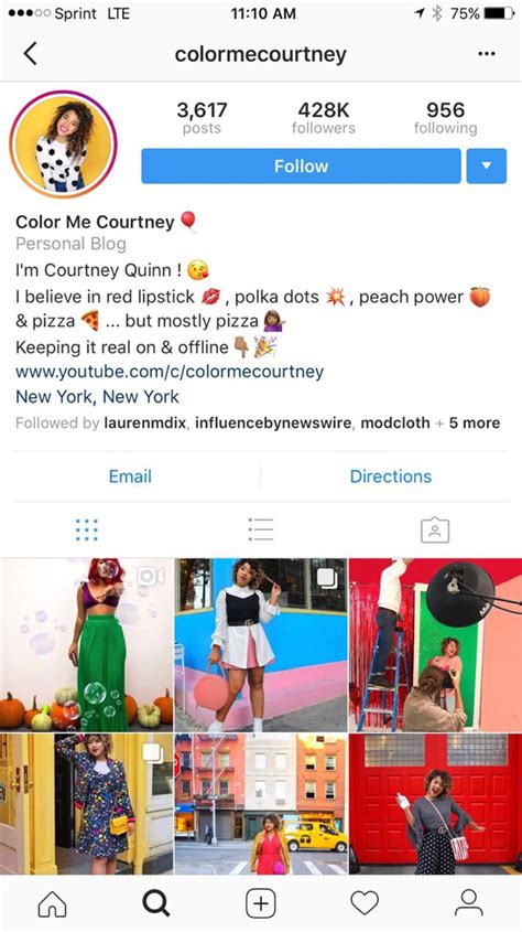 Colormecourtney Instagram Profile Cute Bio For Instagram Best