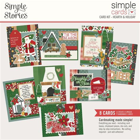 Hearth And Holiday Simple Stories Simple Cards Card Kit 810079986040
