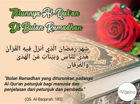 Turunnya Al Quran Di Bulan Ramadhan Asmaul Husna Center