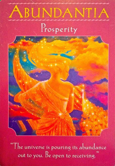Get a free tarot card reading using our oracle card reader. Abundantia prosperity | Goddess guidance oracle, Angel ...