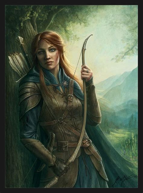 Archers Character Portraits Character Art Warrior Woman