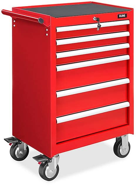 Uline Tool Cabinet 6 Drawer Red H 8946r Uline