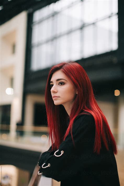 Teen Girl With Red Hair By Stocksy Contributor Alexey Kuzma Stocksy