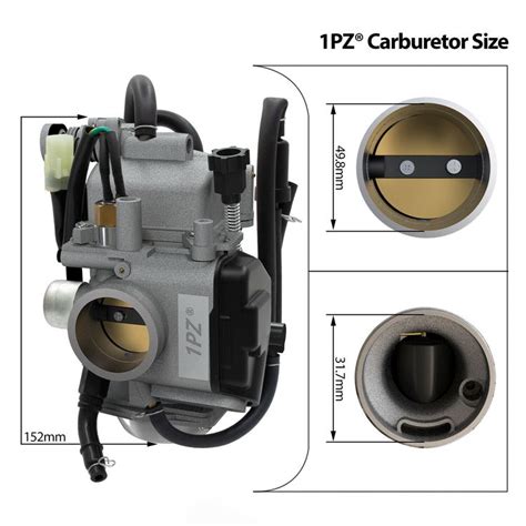 1PZ T35 C01 Carburetor Carb Replacement For Honda Rancher 350 TRX350 3