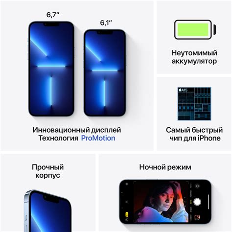 Смартфон Apple Iphone 13 Pro Max 128gb Небесно голубой купить по цене