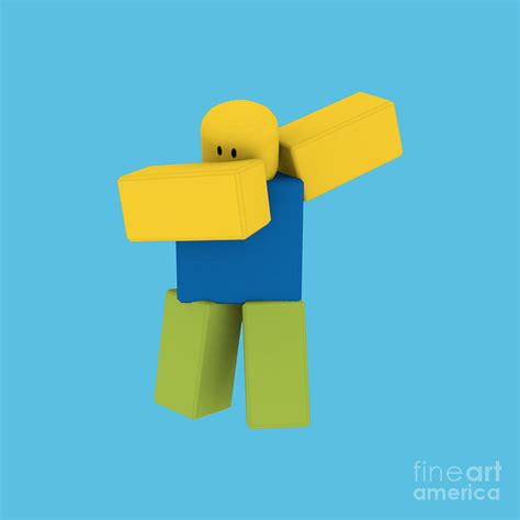 Dabbing Roblox Noob Dab Drawing By Claud M Wilcox Pixels