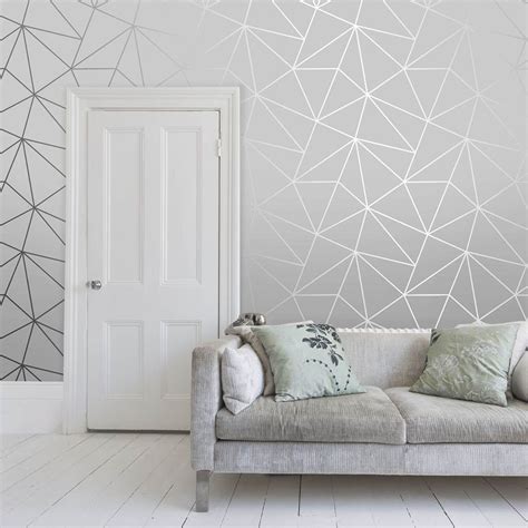 Zara Shimmer Metallic Wallpaper Soft Grey Silver In 2020