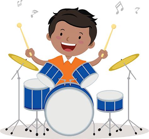 Best Child Playing Drums Illustrations Royalty Free Vector Graphics