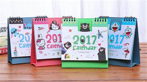Jual Desk Calendar 2017 Kalender Duduk Kartun Lucu 2017 Planner Di