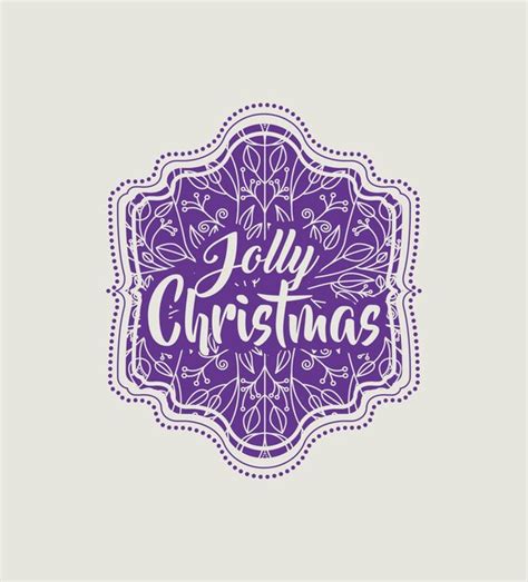 Premium Vector Christmas Vintage Frame Icon Vector Illustration Design