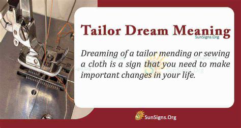 Seeing A Tailor In A Dream Meaning Interpretation And Symbolism