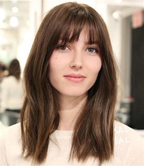 40 Wispy Bangs To Completely Revamp Any Hairstyle Medium Length Hair