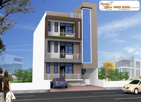 Three storey modern house designs. Independent Floor Design | ApnaGhar- House Design | Page 2