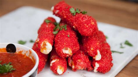 Kids will also love cooking these! How to Make Flamin Hot Cheetos Cheese Sticks Recipe ...