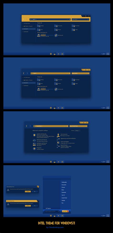 Intel Theme For Windows 11 By Cleodesktop On Deviantart