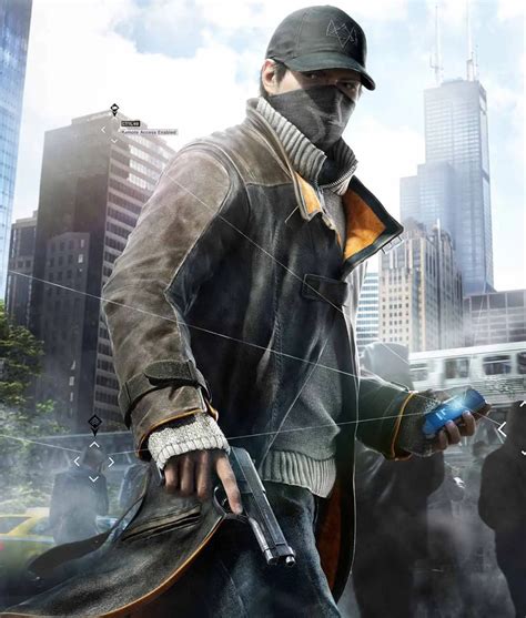 Watch Dogs Trench Style Shearling Aiden Pearce Coat Jackets Creator