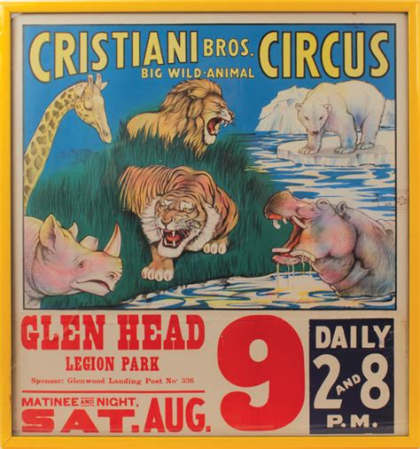 Lot Detail Rare Early 1900s Vintage Circus Poster Collection