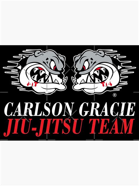 Carlson Gracie Jiu Jitsu Team Logo Poster For Sale By Mlqqvexb