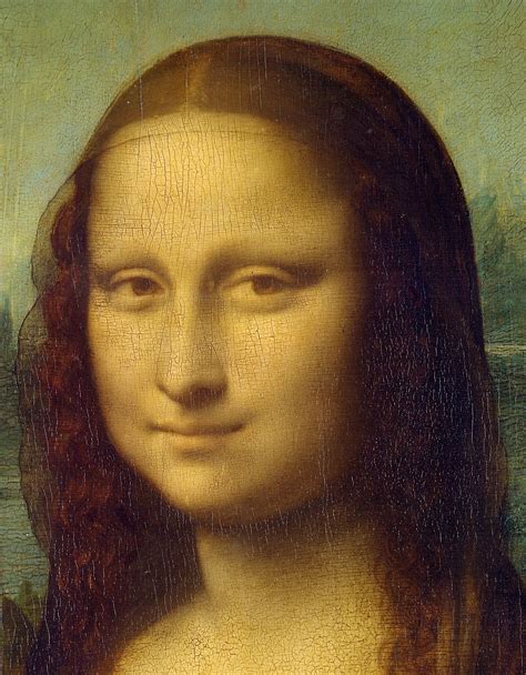 Face Detail Of Mona Lisa 150306 By Leonardo Da Vinci Mona Lisa