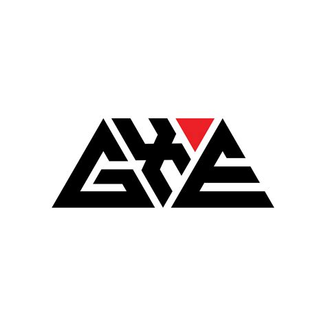 Diseño De Logotipo De Letra Triangular Gxe Con Forma De Triángulo