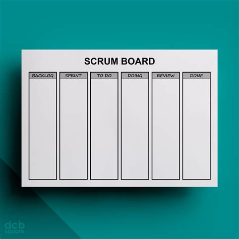 Scrum Board Editable Printable Etsy Scrum Board Scrum Agile