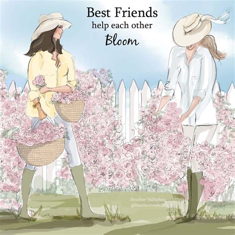 Best Friends Help Each Other Bloom Bffs Cards Quotes For Etsy