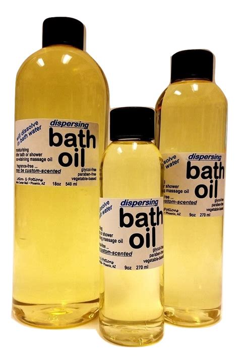 Dispersing Bath Oil Custom Scented Lotions