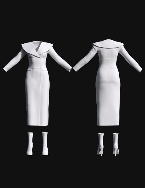 Dforce Mk Lace Leather Dress For Genesis 9 Daz 3d