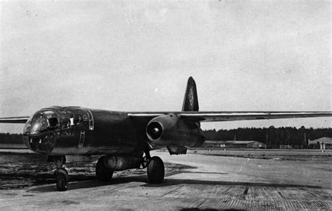 Taken On March 15 1944 This Frontal View Of An Arado Ar 234 V9