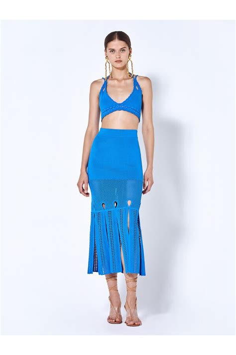 Buy Alexis Kiara Skirt Blue Denim At Off Editorialist