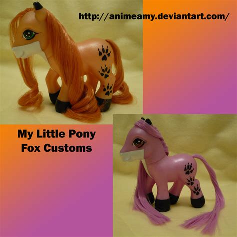 Two Fox Custom My Little Ponies — Weasyl