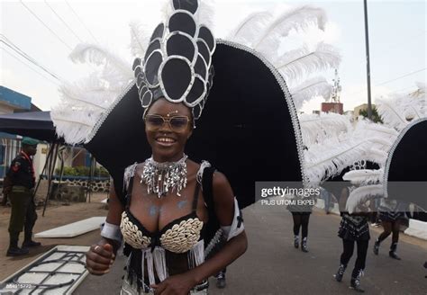 A Performer In Costumes Dances During The Lagos Street Carnival On News Photo Getty Images