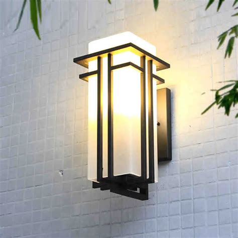 Led Square Outdoor Wall Lamp Modern Minimalist Porch Lights Waterproof