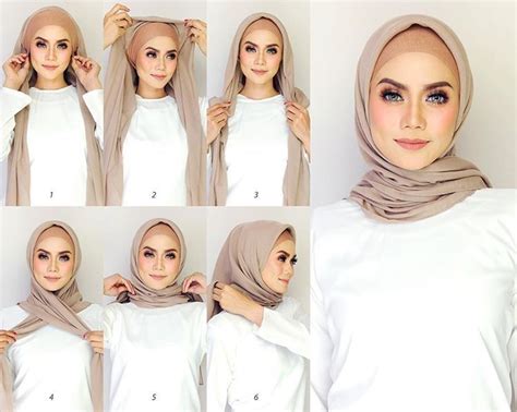 Easy 2 Minutes Square Hijab Tutorial Hijab Fashion Inspiration