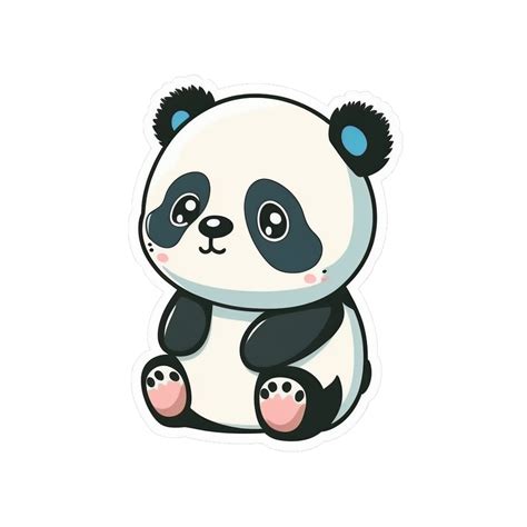 Cute Adorable Panda Sticker 22128830 Png