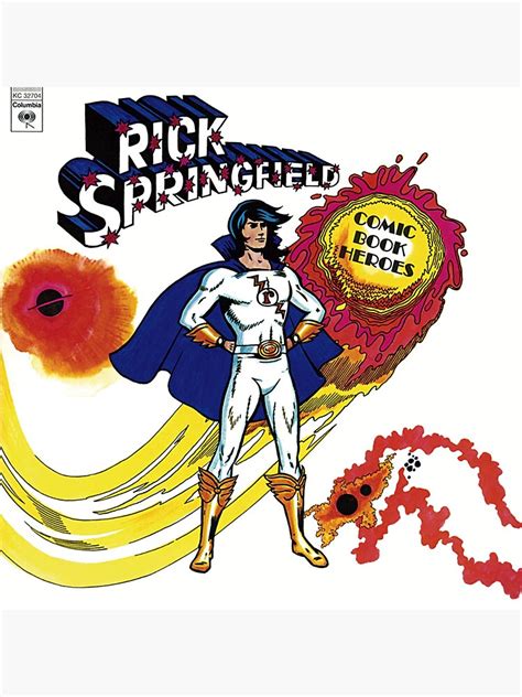 Rick Springfield Comic Book Heroes Sticker By Jackolea Redbubble