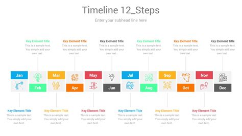 Monthly Timeline Powerpoint Infographic Ciloart