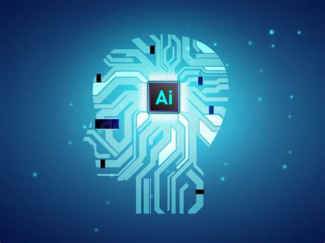 Artificial Intelligence Cpu With Brain Concept Ai Computing With
